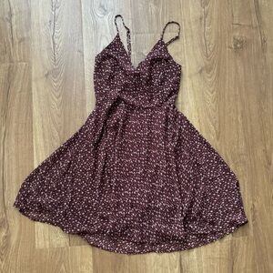 Brown floral dress medium